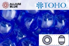TOHO ラウンド Seed ビーズ (RR8-117) 8/0 ラウンド Medium - Transparent-Lustered Sapphire
