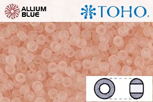 TOHO Round Seed Beads (RR8-11F) 8/0 Round Medium - Transparent-Frosted Rosaline - Haga Click en la Imagen para Cerrar