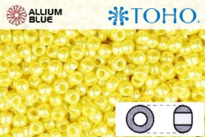 TOHO Round Seed Beads (RR8-128) 8/0 Round Medium - Opaque-Lustered Dandelion - Click Image to Close