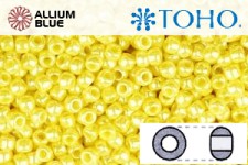 TOHO Round Seed Beads (RR3-128) 3/0 Round Extra Large - Opaque-Lustered Dandelion