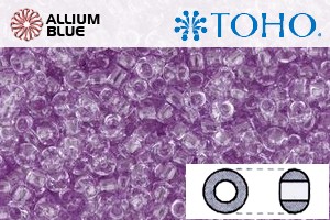 TOHO Round Seed Beads (RR3-1300) 3/0 Round Extra Large - Transparent Alexandrite - Haga Click en la Imagen para Cerrar