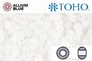 TOHO Round Seed Beads (RR3-141F) 3/0 Round Extra Large - Ceylon Frosted Snowflake - 关闭视窗 >> 可点击图片