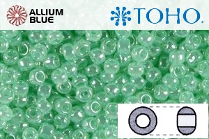 TOHO Round Seed Beads (RR8-144) 8/0 Round Medium - Ceylon Celery - Click Image to Close