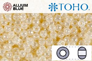 TOHO Round Seed Beads (RR3-147) 3/0 Round Extra Large - Ceylon Lt Ivory - Click Image to Close