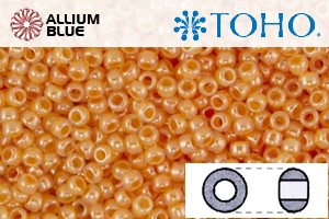 TOHO Round Seed Beads (RR8-148) 8/0 Round Medium - Ceylon Peach Cobbler - Click Image to Close