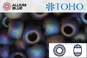 TOHO Round Seed Beads (RR8-166CF) 8/0 Round Medium - Transparent Rainbow Frosted Amethyst - 关闭视窗 >> 可点击图片