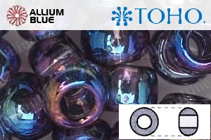 TOHO Round Seed Beads (RR11-166D) 11/0 Round - Transparent Rainbow Sugar Plum - Click Image to Close