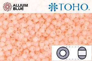 TOHO Round Seed Beads (RR3-169F) 3/0 Round Extra Large - Transparent-Rainbow Frosted Rosaline - Haga Click en la Imagen para Cerrar
