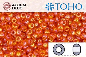 TOHO Round Seed Beads (RR3-174B) 3/0 Round Extra Large - Transparent-Rainbow Hyacinth - 關閉視窗 >> 可點擊圖片