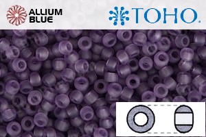 TOHO Round Seed Beads (RR15-19F) 15/0 Round Small - Transparent-Frosted Sugar Plum - 关闭视窗 >> 可点击图片