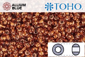 TOHO Round Seed Beads (RR6-2154S) 6/0 Round Large - Silver-Lined Marmalade - 關閉視窗 >> 可點擊圖片