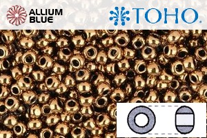 TOHO Round Seed Beads (RR3-221) 3/0 Round Extra Large - Bronze - Click Image to Close