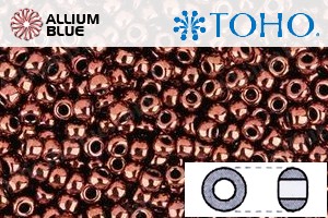 TOHO Round Seed Beads (RR15-222) 15/0 Round Small - Dk Bronze - Click Image to Close