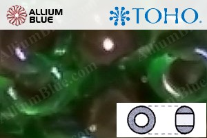 TOHO Round Seed Beads (RR6-247) 6/0 Round Large - Inside-Color Peridot/Oxblood-Lined - Haga Click en la Imagen para Cerrar