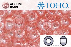 TOHO Round Seed Beads (RR3-290) 3/0 Round Extra Large - Transparent-Lustered Rose - Haga Click en la Imagen para Cerrar