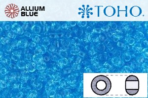 TOHO Round Seed Beads (RR8-3) 8/0 Round Medium - Transparent Aquamarine - Haga Click en la Imagen para Cerrar
