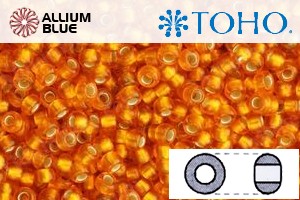 TOHO Round Seed Beads (RR3-30BF) 3/0 Round Extra Large - Silver-Lined Frosted Hyacinth - Click Image to Close