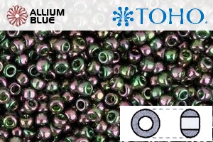 TOHO Round Seed Beads (RR8-323) 8/0 Round Medium - Gold-Lustered Olivine - 关闭视窗 >> 可点击图片