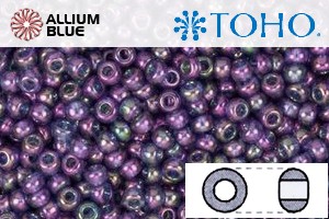 TOHO Round Seed Beads (RR11-328) 11/0 Round - Gold-Lustered Moon Shadow - Click Image to Close