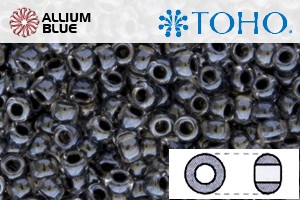 TOHO Round Seed Beads (RR6-344) 6/0 Round Large - Black Lined Crystal - Click Image to Close