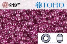 TOHO Round Seed Beads (RR11-356) 11/0 Round - Inside-Color Lt Amethyst/Fushcia-Lined