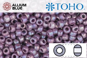 TOHO Round Seed Beads (RR11-412) 11/0 Round - Opaque-Rainbow Lavender - Click Image to Close