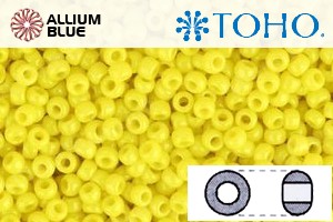 TOHO Round Seed Beads (RR15-42) 15/0 Round Small - Opaque Dandelion - Click Image to Close
