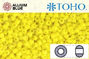 TOHO Round Seed Beads (RR8-42F) 8/0 Round Medium - Opaque-Frosted Dandelion - Haga Click en la Imagen para Cerrar