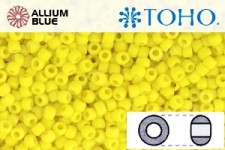 TOHO Round Seed Beads (RR8-42F) 8/0 Round Medium - Opaque-Frosted Dandelion