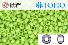 TOHO Round Seed Beads (RR8-44F) 8/0 Round Medium - Opaque-Frosted Sour Apple