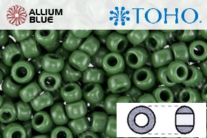 TOHO Round Seed Beads (RR6-47H) 6/0 Round Large - Opaque Pine Green - 關閉視窗 >> 可點擊圖片