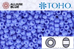 TOHO Round Seed Beads (RR15-48L) 15/0 Round Small - Opaque Periwinkle - Click Image to Close
