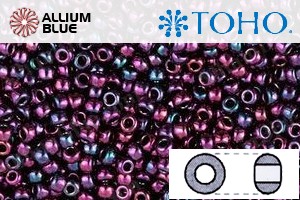 TOHO ラウンド Seed ビーズ (RR8-504) 8/0 ラウンド Medium - Higher-Metallic Iris - Violet