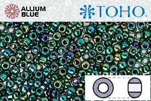 TOHO Round Seed Beads (RR8-506) 8/0 Round Medium - Higher-Metallic June Bug - 关闭视窗 >> 可点击图片