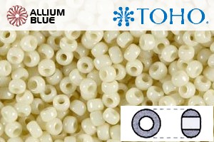 TOHO Round Seed Beads (RR11-51) 11/0 Round - Opaque Lt Beige - Click Image to Close
