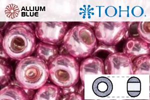 TOHO Round Seed Beads (RR8-553) 8/0 Round Medium - Galvanized Pink Lilac - 关闭视窗 >> 可点击图片