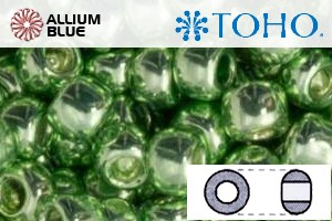 TOHO Round Seed Beads (RR6-560) 6/0 Round Large - Galvanized Sea Foam - Click Image to Close