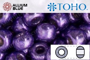 TOHO Round Seed Beads (RR8-567) 8/0 Round Medium - Metallic Polaris - Haga Click en la Imagen para Cerrar