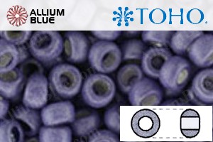 TOHO Round Seed Beads (RR8-567F) 8/0 Round Medium - Frosted Metallic Polaris - Haga Click en la Imagen para Cerrar