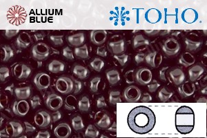 TOHO Round Seed Beads (RR6-5D) 6/0 Round Large - Transparent Garnet - Click Image to Close
