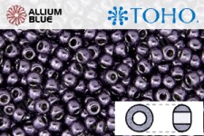 TOHO ラウンド Seed ビーズ (RR3-607) 3/0 ラウンド Extra Large - Higher-Metallic Violet