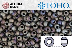 TOHO Round Seed Beads (RR11-614) 11/0 Round - Matte-Color Iris - Brown - Click Image to Close