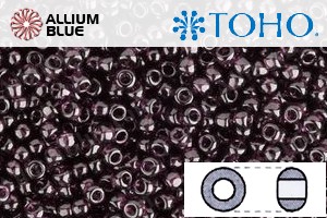 TOHO Round Seed Beads (RR8-6C) 8/0 Round Medium - Transparent Amethyst - Haga Click en la Imagen para Cerrar
