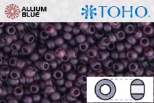 TOHO Round Seed Beads (RR8-6CF) 8/0 Round Medium - Transparent-Frosted Amethyst