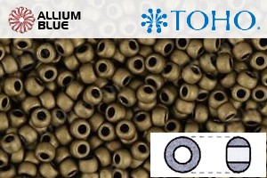 TOHO Round Seed Beads (RR3-702) 3/0 Round Extra Large - Matte-Color Dk Copper - Click Image to Close