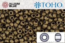TOHO ラウンド Seed ビーズ (RR15-702) 15/0 ラウンド Small - Matte-カラー Dk Copper