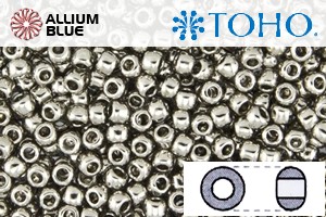 TOHO Round Seed Beads (RR8-713) 8/0 Round Medium - Olympic Silver - Click Image to Close
