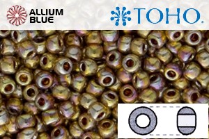 TOHO Round Seed Beads (RR3-722) 3/0 Round Extra Large - Galvanized Midas Gold - 關閉視窗 >> 可點擊圖片
