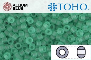 TOHO Round Seed Beads (RR8-72F) 8/0 Round Medium - Transparent-Frosted Dk Peridot - Haga Click en la Imagen para Cerrar