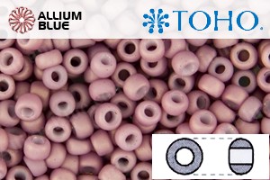 TOHO Round Seed Beads (RR6-766) 6/0 Round Large - Opaque-Pastel-Frosted Lt Lilac
